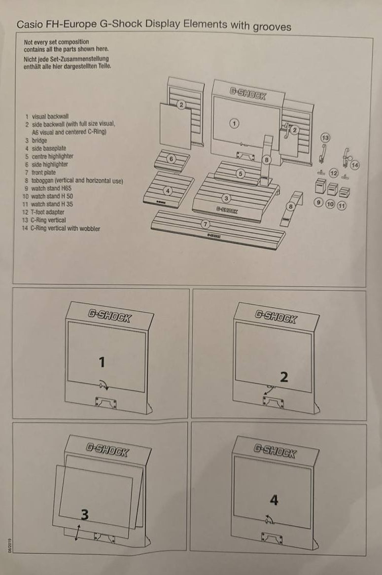 CASIO G-SCHOCK DISPLAY L - 82 x 50 x 27cm — Ansicht 2
