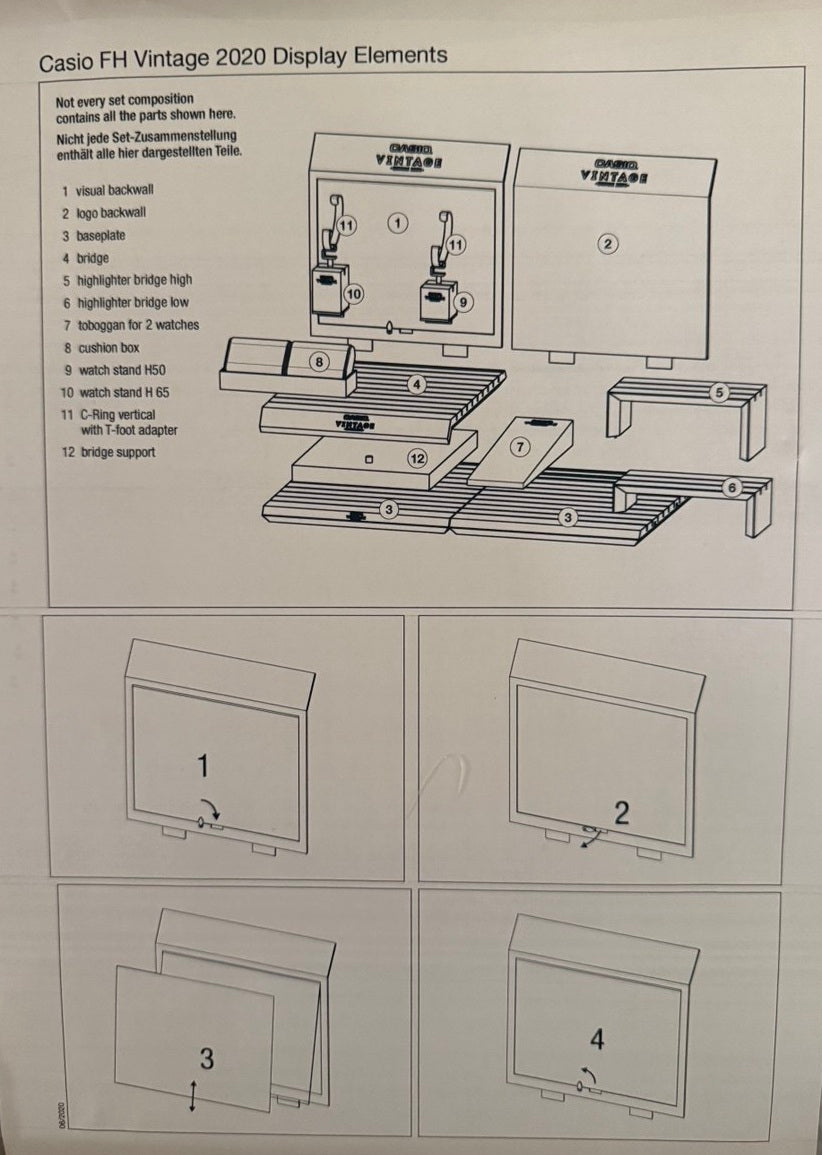 CASIO VINTAGE DISPLAY L - 80 x 41 x 20cm — Ansicht 2