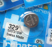 RENATA BATTERY Ref. 329 — Ansicht 1