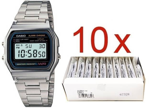 CASIO VINTAGE GENT SILVER **PACK 10 PCS** — Ansicht 1