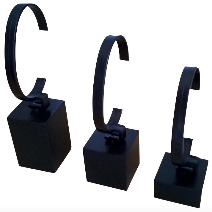SET CUBE BLACK - 3 pcs. - LACQUERED WOOD - MADE IN ITALY — Ansicht 1