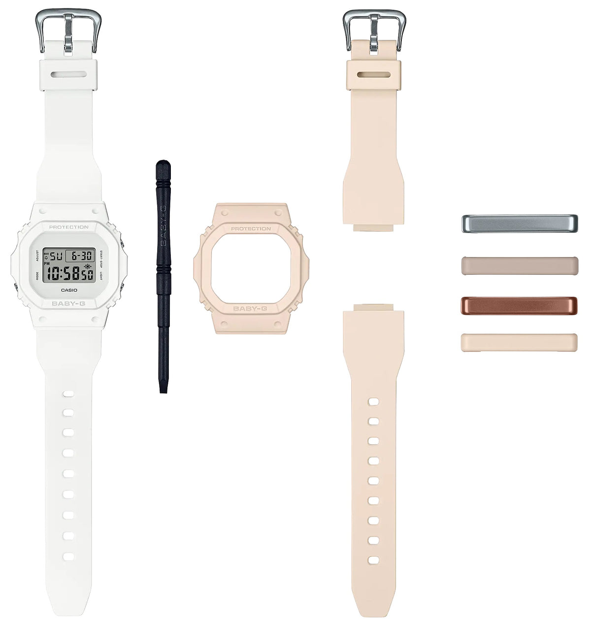 CASIO BABY-G - Special Edt. + Extra Strap + Extra Bezel + 4 Extra Strap Loop — Ansicht 2