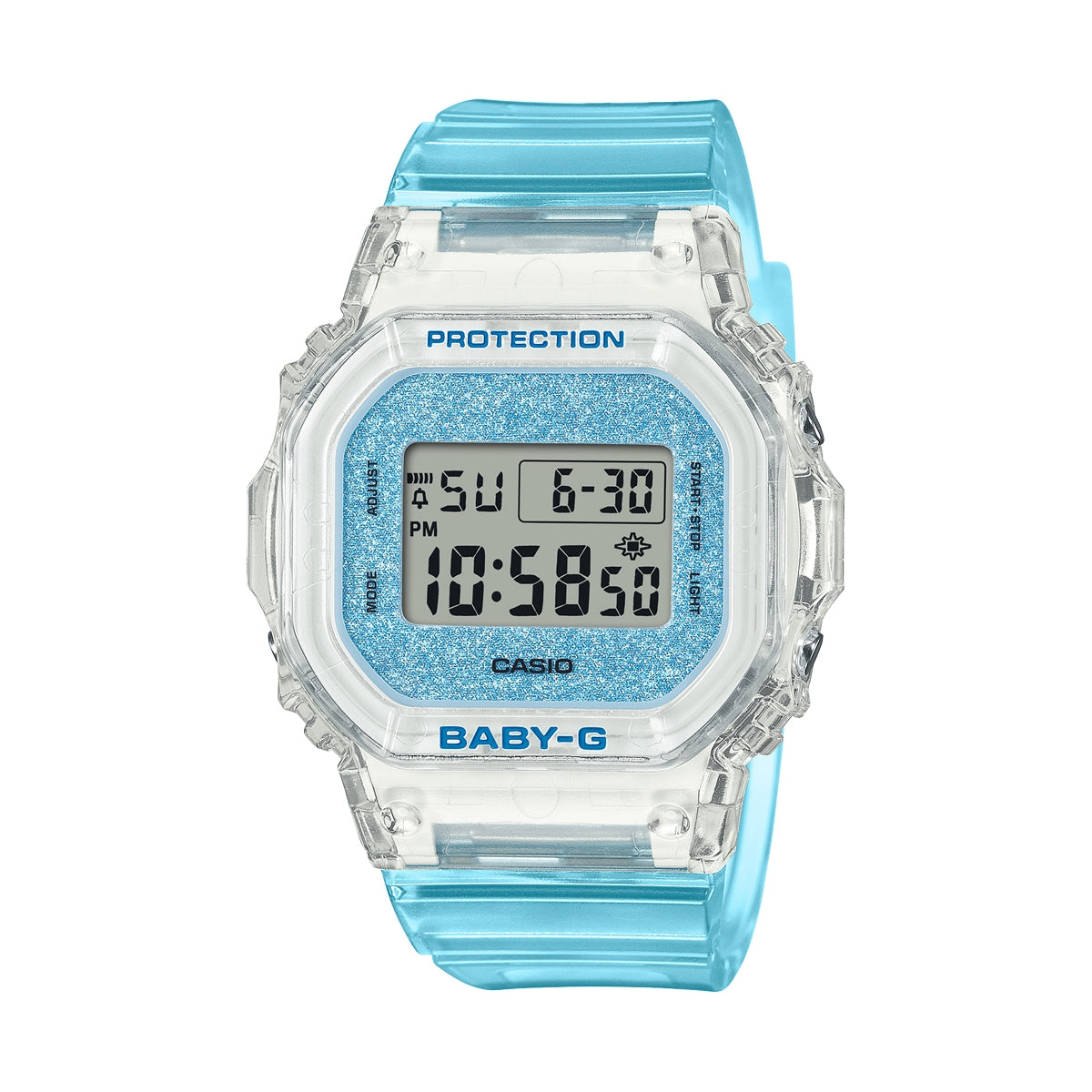 BABY-G 565 GLITTER CRYSTALS SERIE - LIGHT BLUE — Ansicht 1