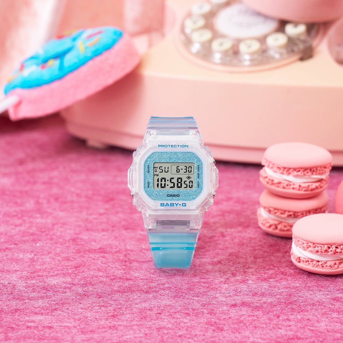 BABY-G 565 GLITTER CRYSTALS SERIE - LIGHT BLUE — Ansicht 5