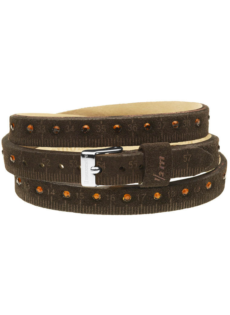 Il MEZZOMETRO STRASS - Bracciale in pelle/leather bracelet — Ansicht 1