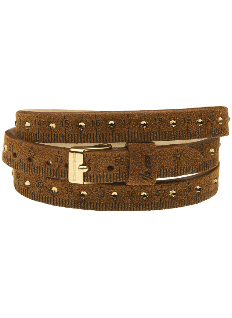 Il MEZZOMETRO STRASS - Bracciale in pelle/leather bracelet — Ansicht 1