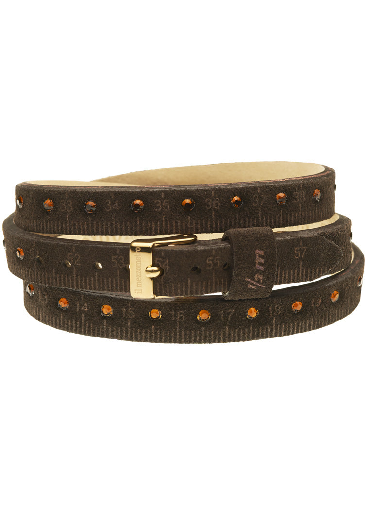 Il MEZZOMETRO STRASS - Bracciale in pelle/leather bracelet — Ansicht 1