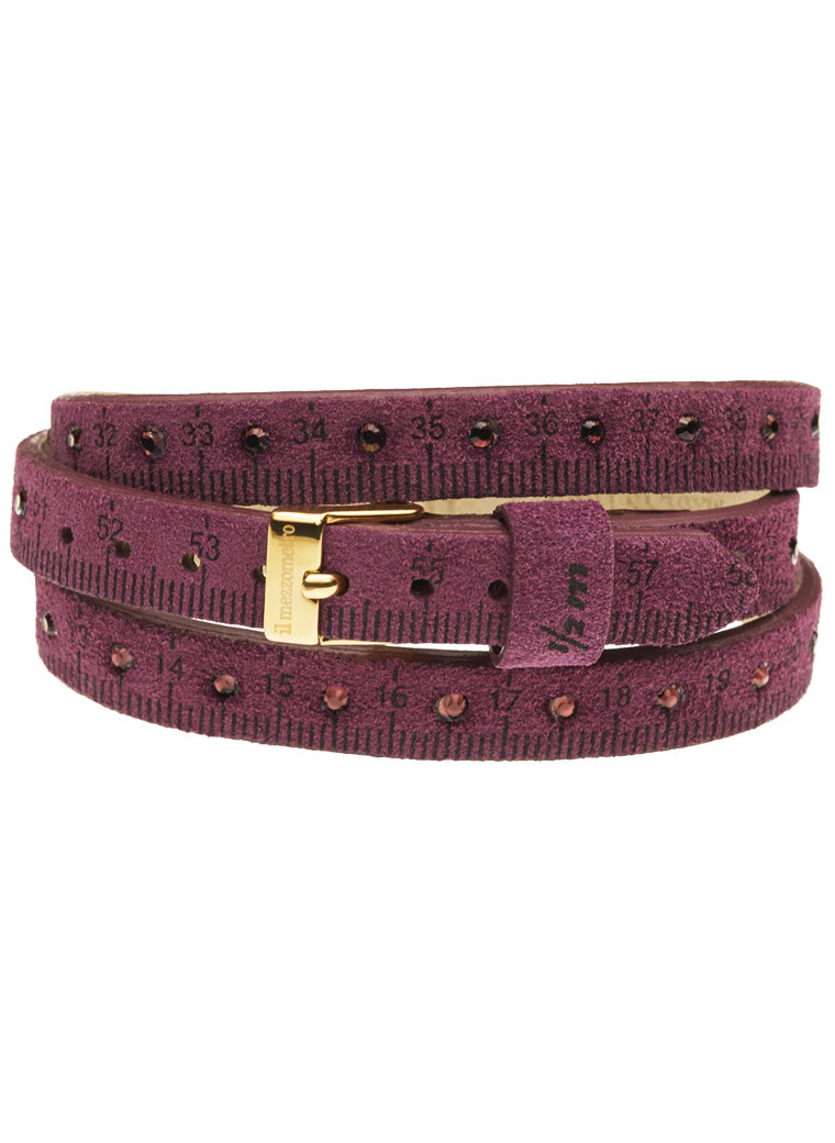 Il MEZZOMETRO STRASS - Bracciale in pelle/leather bracelet — Ansicht 1