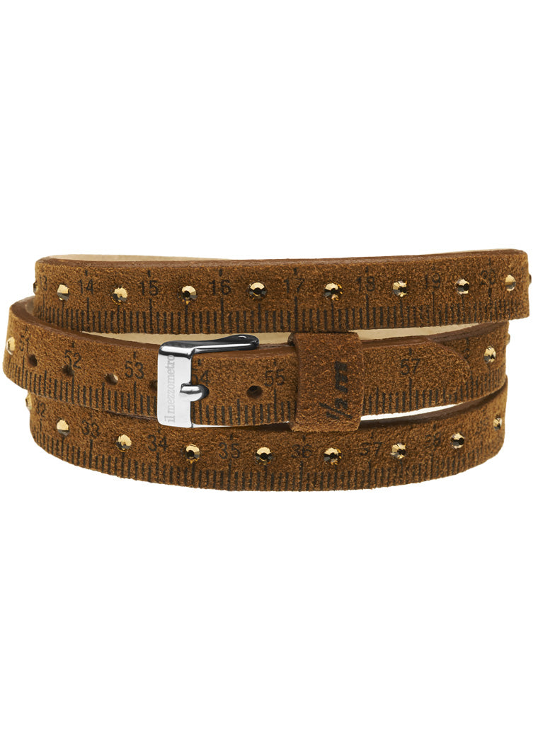 Il MEZZOMETRO STRASS - Bracciale in pelle/leather bracelet — Ansicht 1
