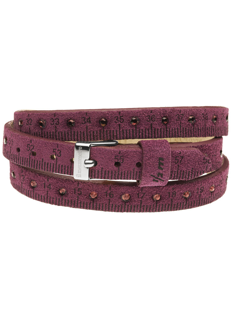 Il MEZZOMETRO STRASS - Bracciale in pelle/leather bracelet — Ansicht 1