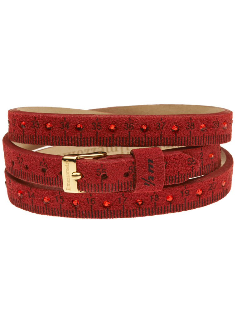 Il MEZZOMETRO STRASS - Bracciale in pelle/leather bracelet — Ansicht 1