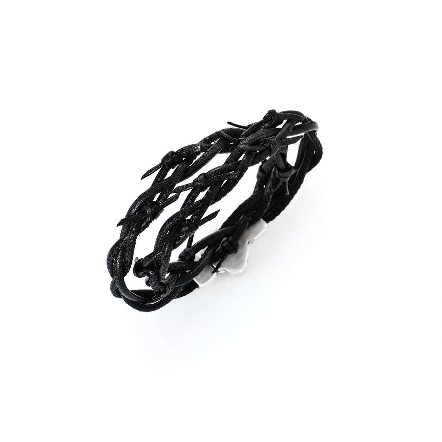 AMEN BRACCIALE DOPPIO SPINE BLACK — Ansicht 1