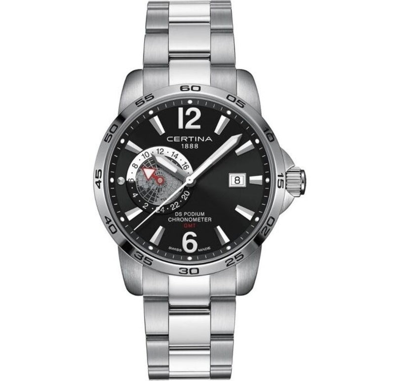 CERTINA DS PODIUM GMT SS BLACK COSC (Contrôle Officiel Suisse des Chronomètres) — Ansicht 1