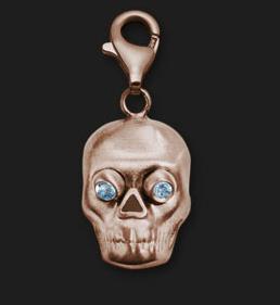 AMBROSINI JEWELS - CHARM ARGENTO 925° teschio finitura rosé — Ansicht 1