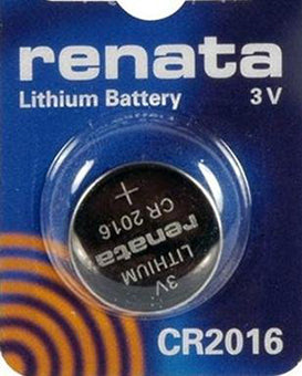 RENATA BATTERY Ref. CR2016 - 3V - FOUR-BATTERY BLISTER PACK — Ansicht 1
