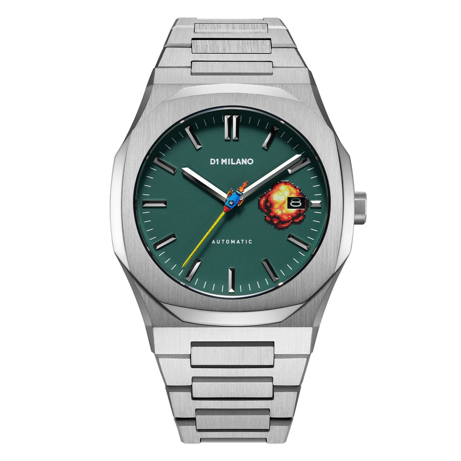 D1 MILANO AUTOMATIC RETRO BLUE - AUTO PIXEL EDITION — Ansicht 1