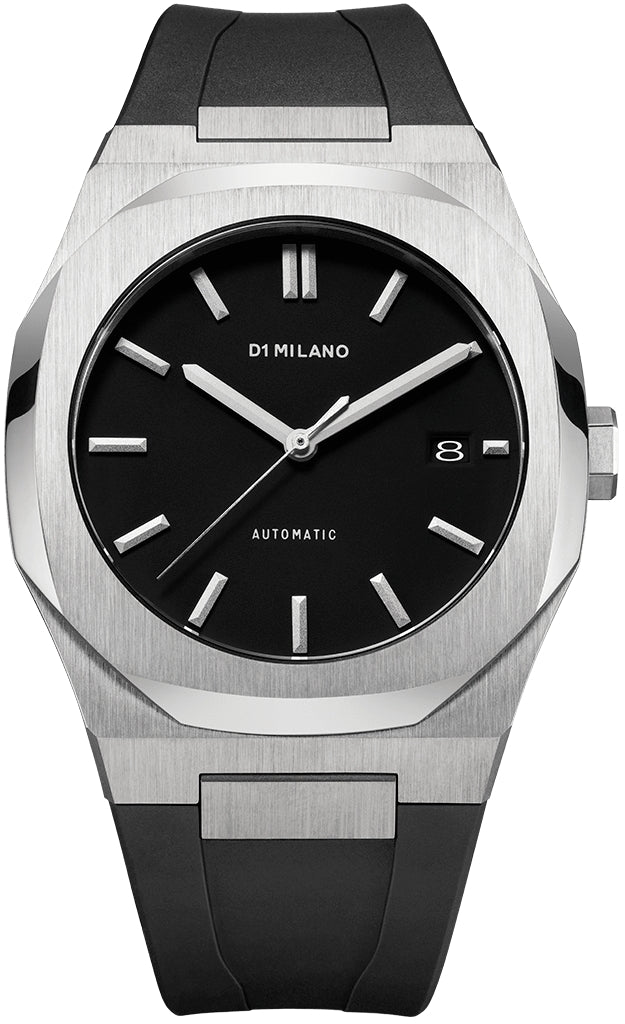 D1 MILANO AUTOMATIC RUBBER SILVER — Ansicht 1