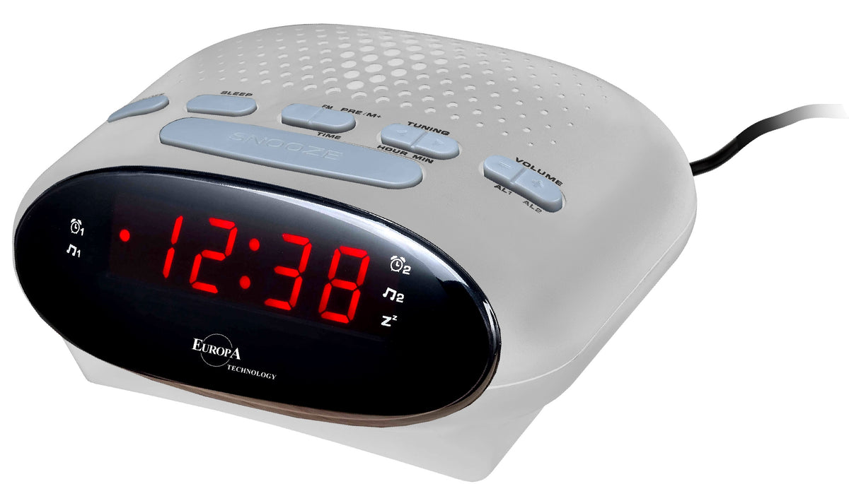 ELITE Radiosveglia a corrente - ARGENTO - Electric radio alarm clock - SILVER — Ansicht 1