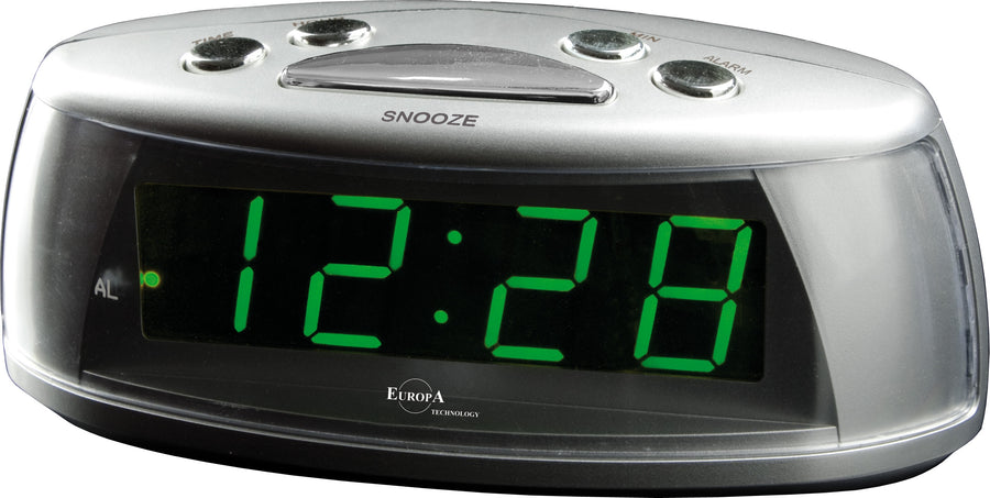 ELITE Sveglia LED a corrente (cavetto USB e spina inclusi) - ARGENTO - LED alarm clock powered by electricity (USB cable and plug included) - SILVER — Ansicht 1