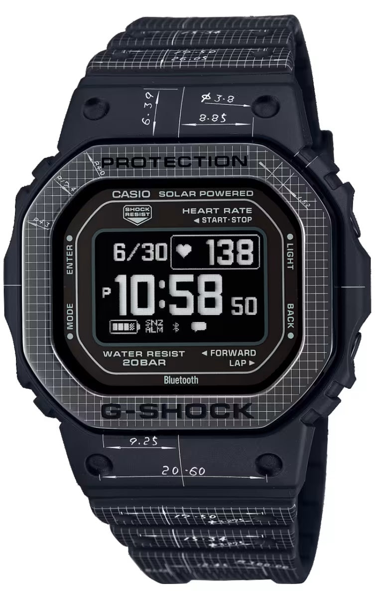 CASIO G-SHOCK G-SQUAD THE ORIGIN 40° Year Anniversary by IBE Kikuo - Special Pack. Heart Rate serie — Ansicht 1