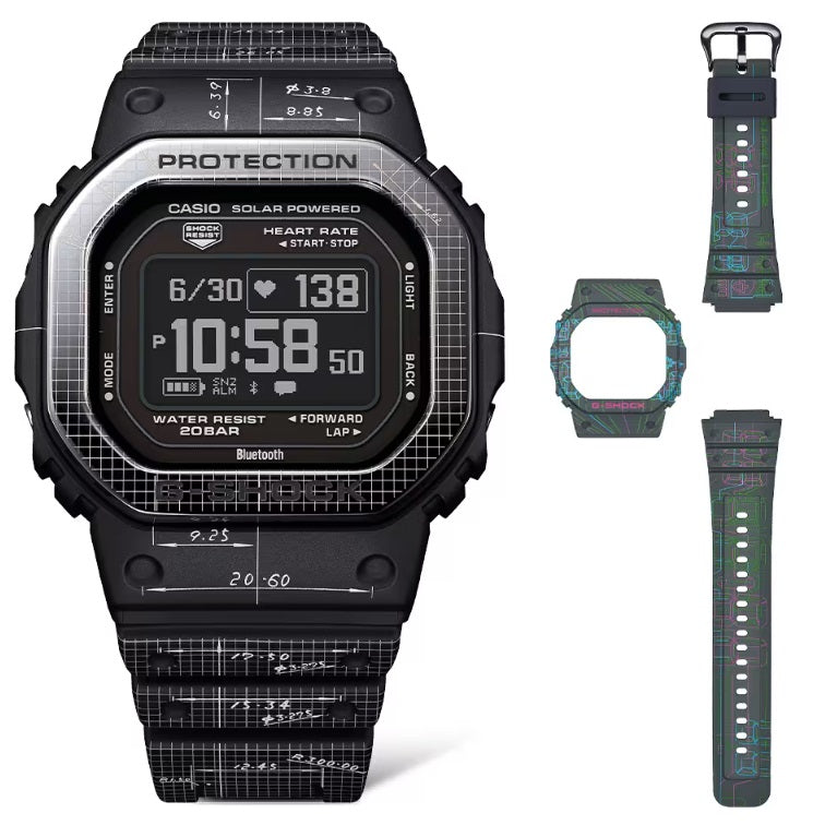 CASIO G-SHOCK G-SQUAD THE ORIGIN 40° Year Anniversary by IBE Kikuo - Special Pack. Heart Rate serie — Ansicht 2