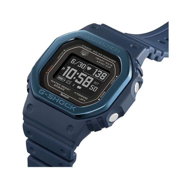 CASIO G-SHOCK G-SQUAD THE ORIGIN Blue w. Metal bezel - HEART RATE SERIE — Ansicht 4