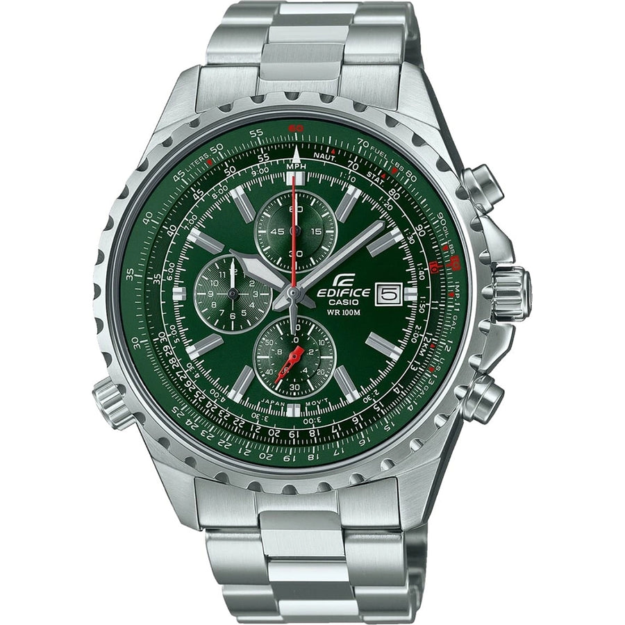 CASIO EDIFICE SLIDE RULE XL CHRONO - GREEN — Ansicht 1