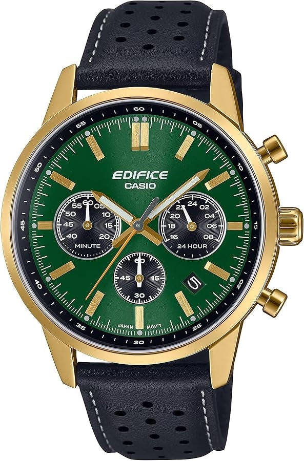 CASIO EDIFICE STANDARD CHRONOGRAPH GOLD - GREEN — Ansicht 1