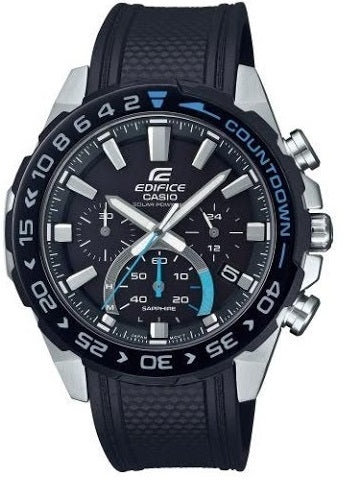 CASIO EDIFICE MULTIFUNCTION SOLAR POWERED - BLACK — Ansicht 1