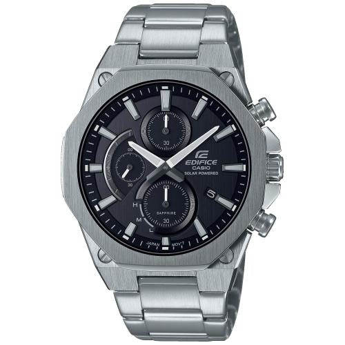 CASIO EDIFICE CHRONOGRAPH SLIM SAPPHIRE - BLACK New! — Ansicht 1