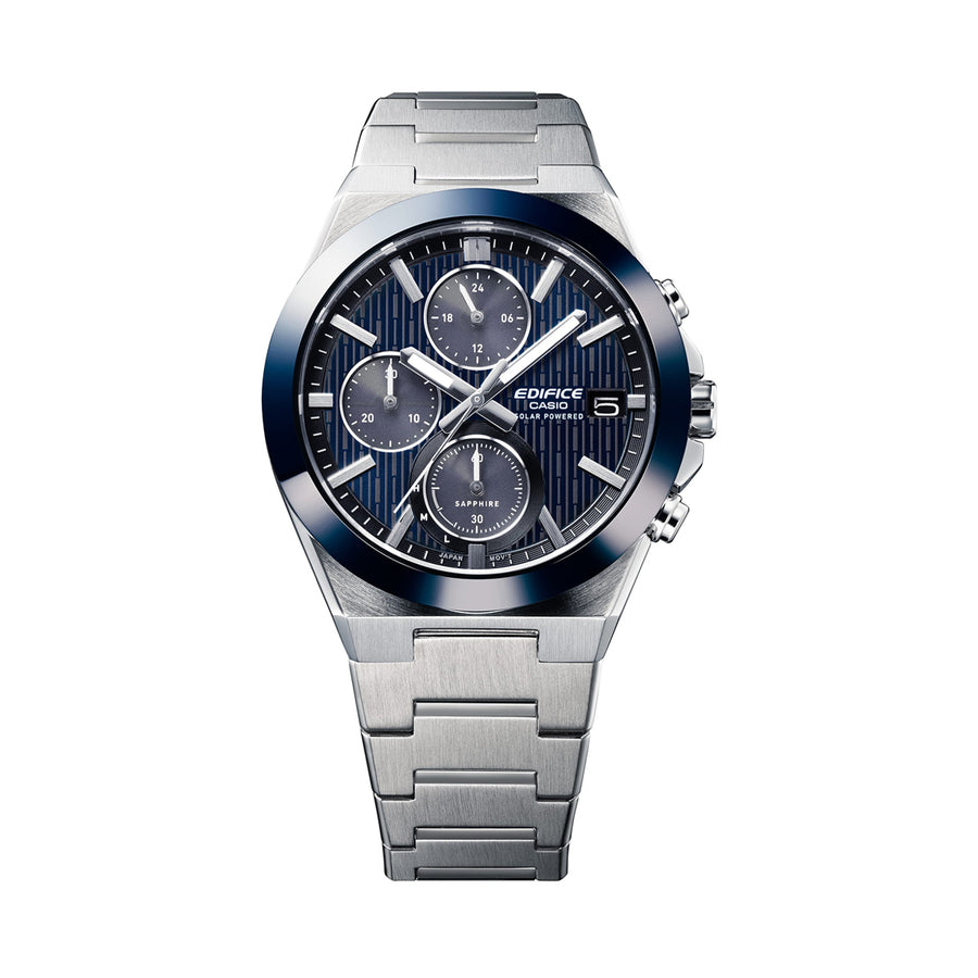 CASIO EDIFICE SOLAR POWERED CHRONOGRAPH - BLUE — Ansicht 2