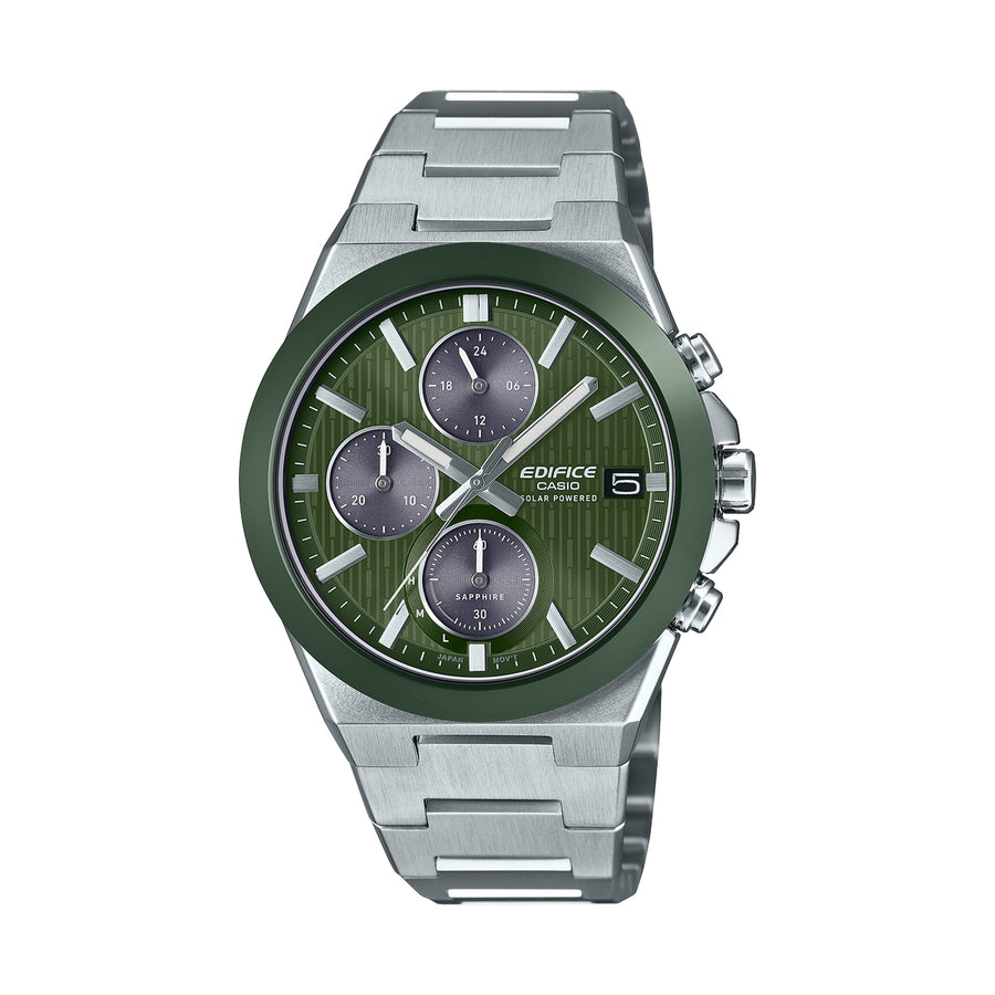 CASIO EDIFICE SOLAR POWERED CHRONOGRAPH - GREEN — Ansicht 1