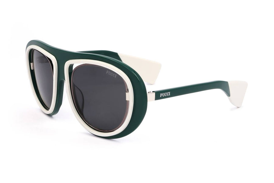 EMILIO PUCCI SUNGLASSES EP0059 SHINY DARK GREEN — Ansicht 1