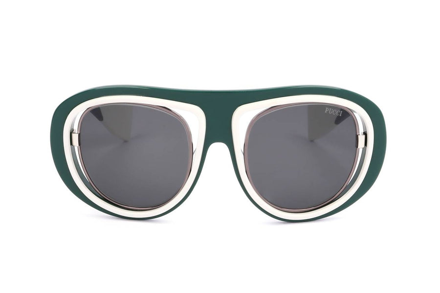 EMILIO PUCCI SUNGLASSES EP0059 SHINY DARK GREEN — Ansicht 2