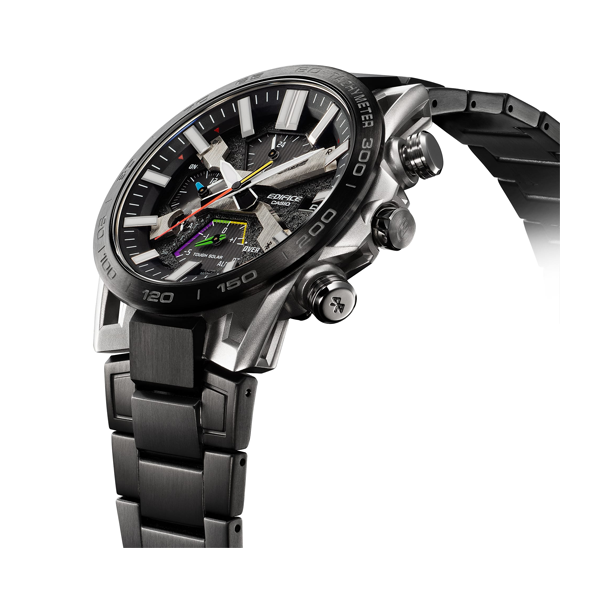 CASIO EDIFICE SOSPENSIONE RACING MULTICOLOR BLUETOOTH® ION-PLATED STRAP TOUGH SOLAR — Ansicht 2