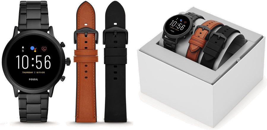 FOSSIL Q SMARTWATCH CARLYLE HR Gen. 5 - Special Pack + 2 Extra Straps — Ansicht 1