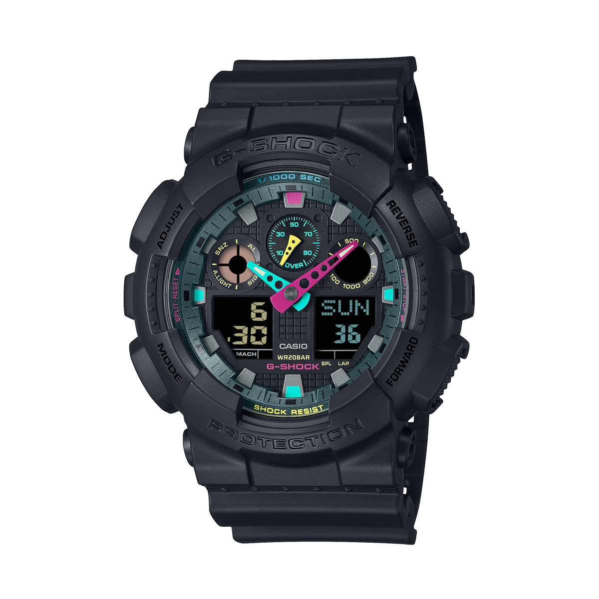 CASIO G-SHOCK OVERSIZE - MATTE FLUO SERIE - BLACK — Ansicht 1