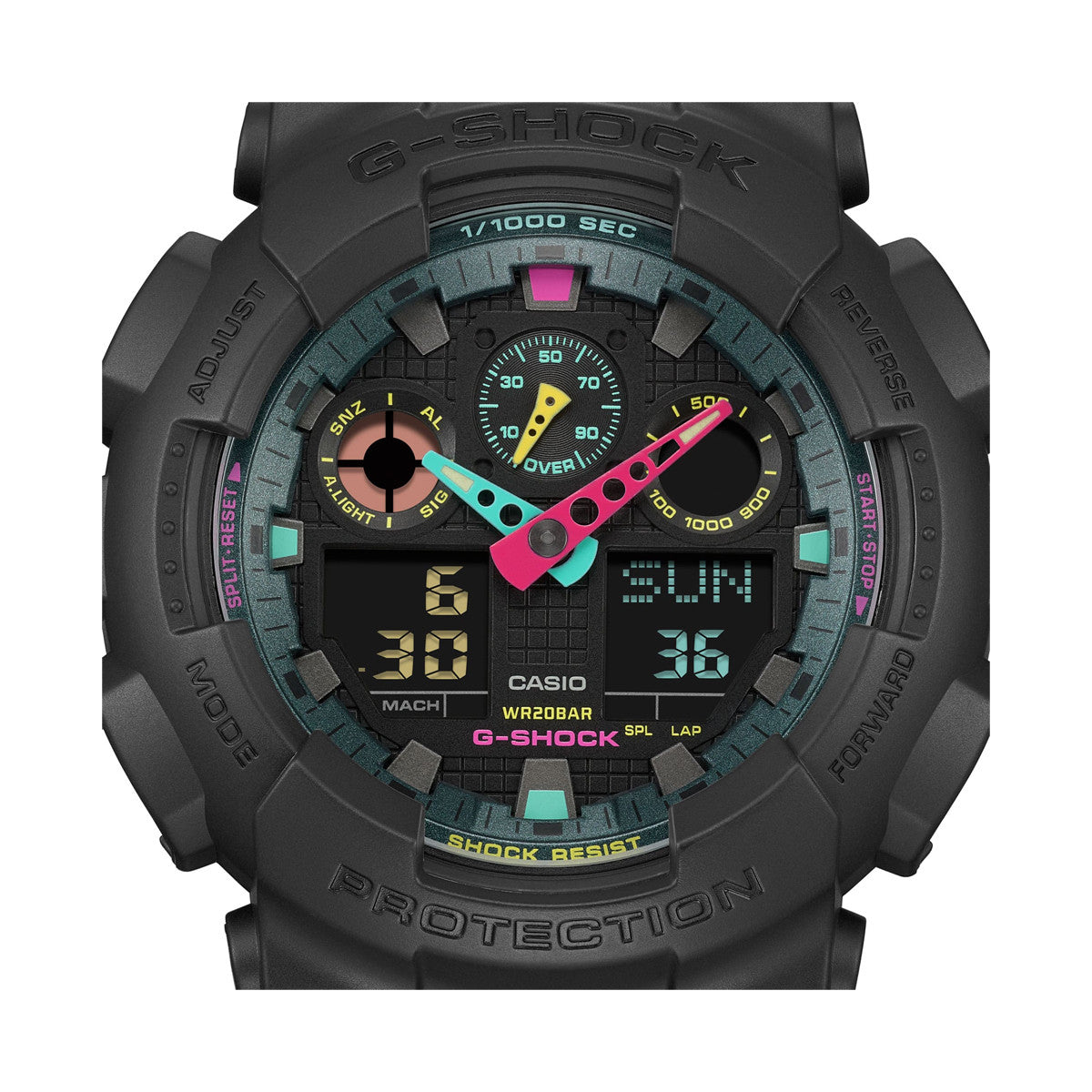 CASIO G-SHOCK OVERSIZE - MATTE FLUO SERIE - BLACK — Ansicht 4