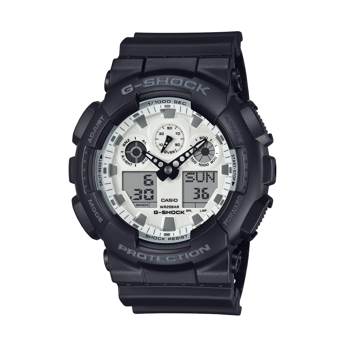 CASIO G-SHOCK OVERSIZE - BLACK AND BRILLIANT WHITE SERIE — Ansicht 1