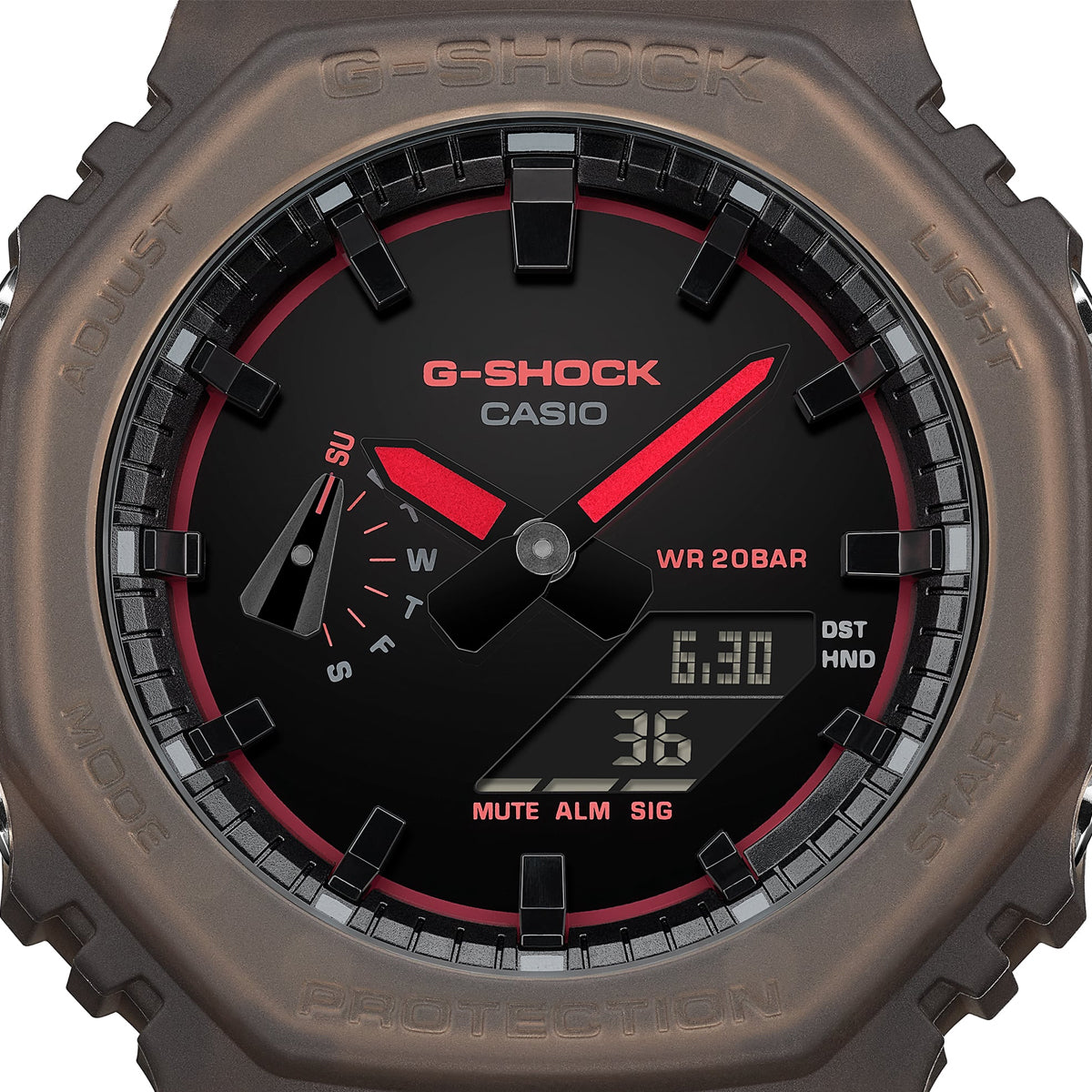 CASIO G-SHOCK OAK - SMOKE LIGHT SERIE - BROWN ***NEW!*** — Ansicht 5