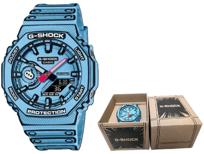 GA-2100MNG-7AER CASIO G-SHOCK OAK - Manga-inspired serie - Blue — Ansicht 1