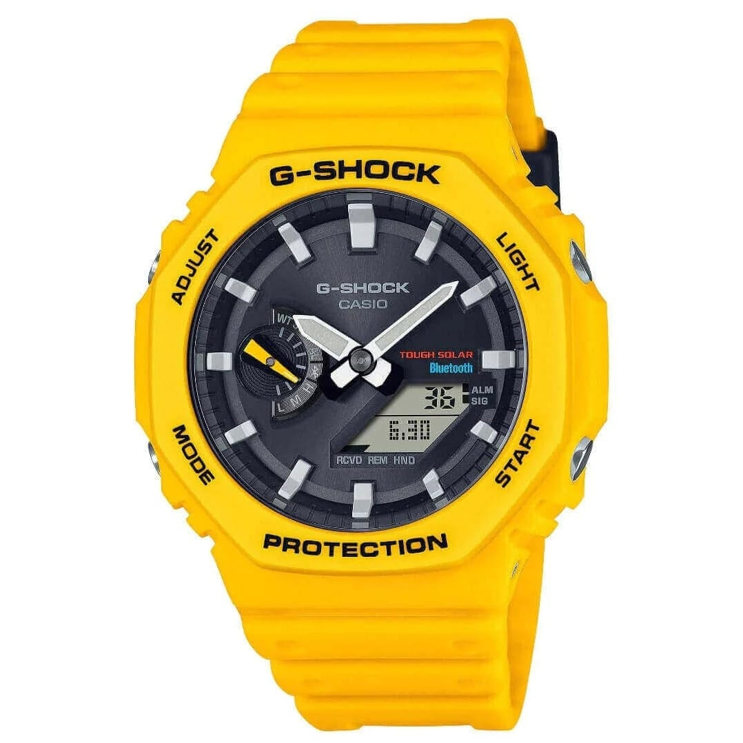 CASIO G-SHOCK NEW OAK Yellow - Tough Solar, Bluetooth — Ansicht 1