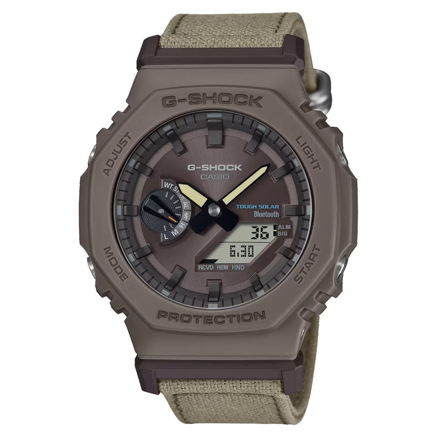 CASIO G-SHOCK NEW OAK Echinacea Beige- Tough Solar, Bluetooth® NATURAL COEXIST Serie, TRUECOTTON® strap — Ansicht 1