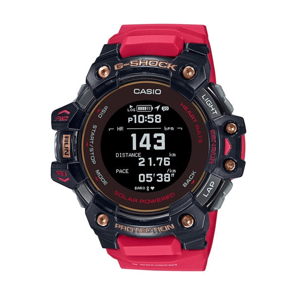 CASIO G-SHOCK G-SQUAD BLUETOOTH - Heart Rate Monitor - RED / BLACK — Ansicht 1