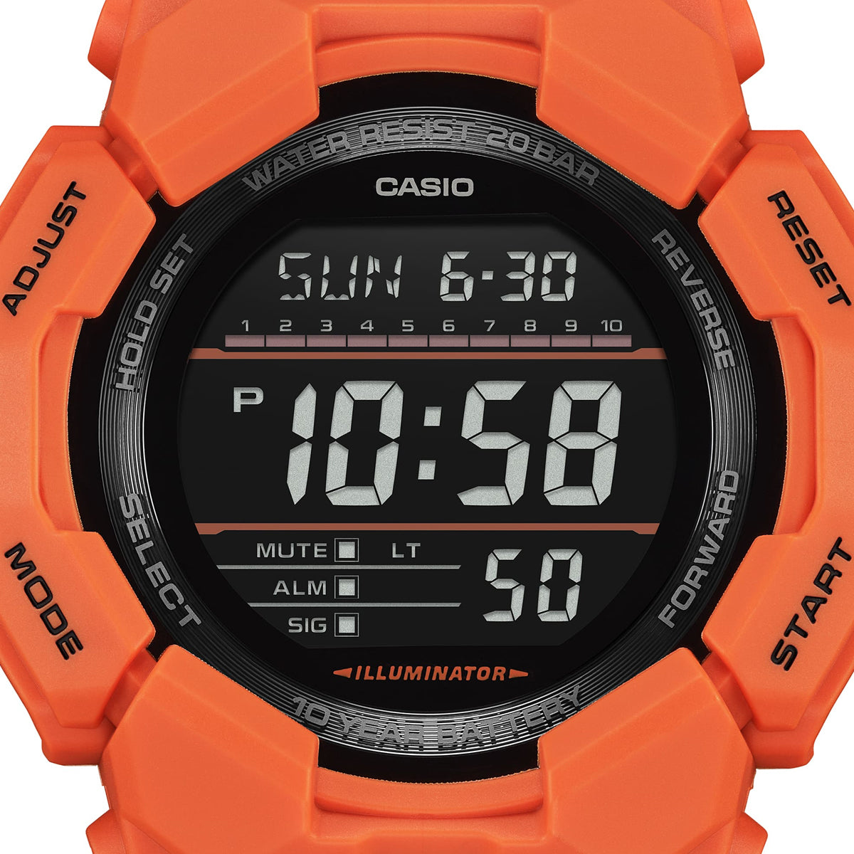 CASIO G-SHOCK GRAND DIGIT - ORANGE — Ansicht 4