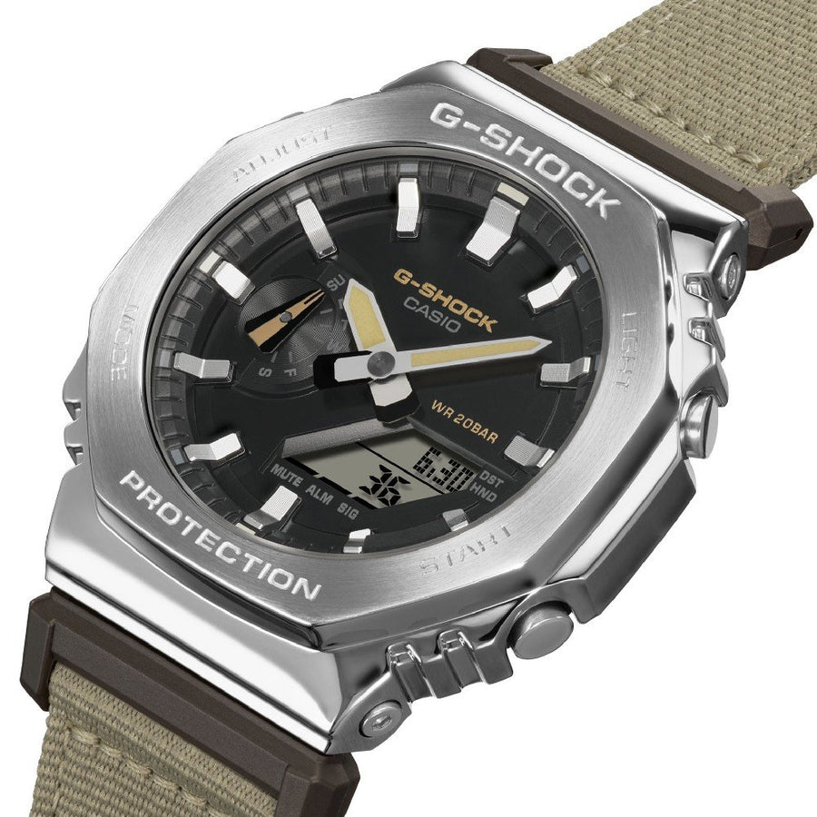 CASIO G-SHOCK OAK METAL COVERED - UTILITY SERIE KHAKI BEIGE — Ansicht 2