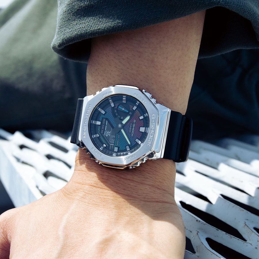 CASIO G-SHOCK OAK METAL COVERED - RAINBOW BRICK WALL SERIE — Ansicht 2