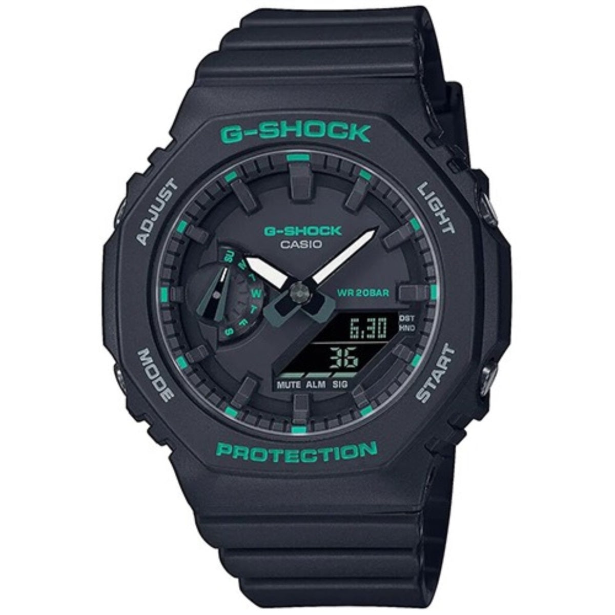 G-SHOCK OAK COMPACT SERIES (unisex) Green Accent Colours — Ansicht 1
