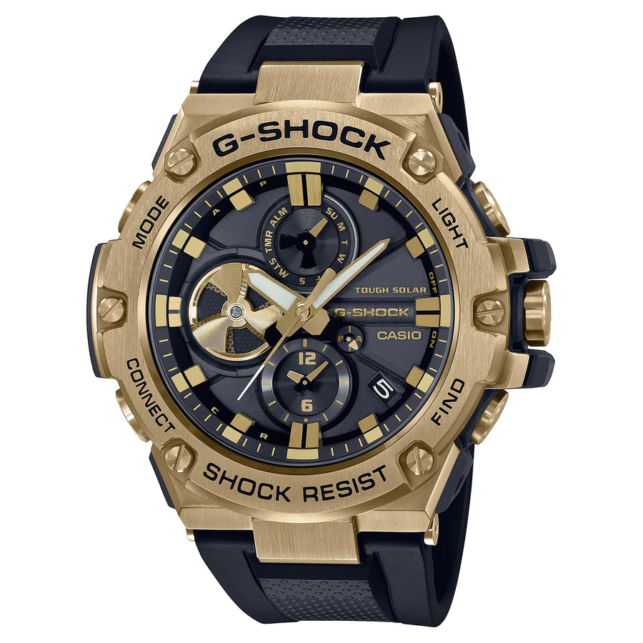 CASIO G-SHOCK MASTER OF G G-STEEL - Black & Gold Serie- Bluetooth — Ansicht 1