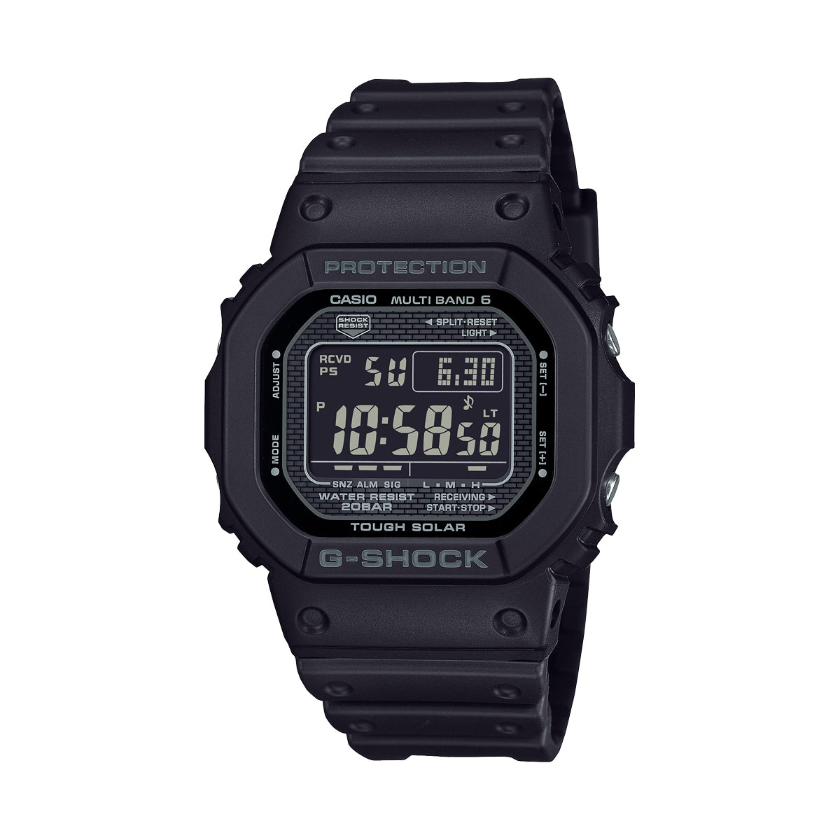 CASIO G-SHOCK THE NEW ORIGIN Multiband 6 - TOUGH SOLAR - FULL BLACK — Ansicht 1